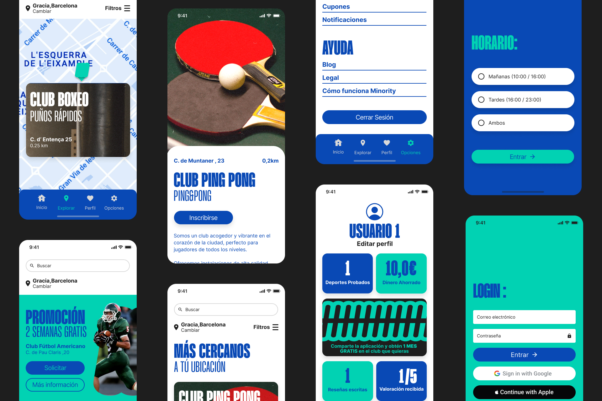 Minority mobile app icon design.